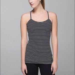 Lululemon Striped Power Y Tank Size 6